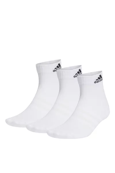  C SPW ANK 3P White Unisex Socks