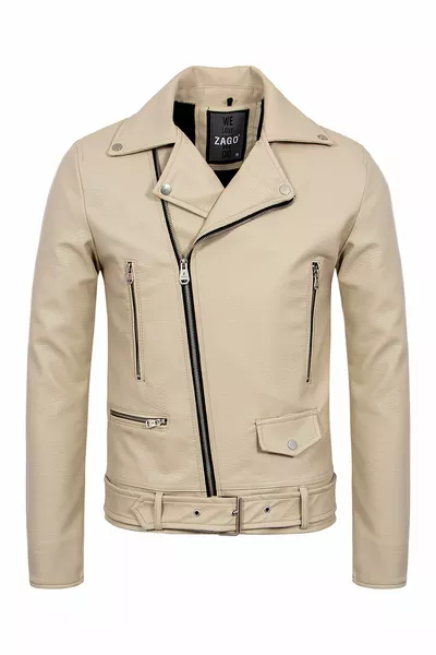 جاكيت شمال أبيض للموسم الجديد