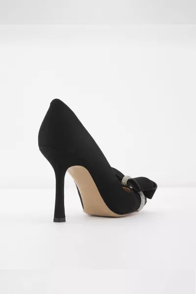 LIVORNO-TR - حذاء أسود بكعب عال للنساء