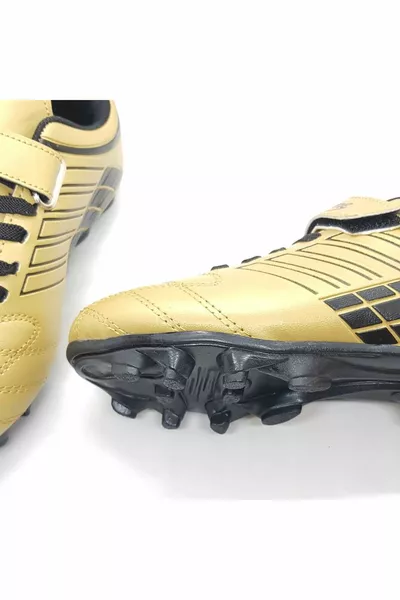 أحذية كرة القدم للأطفال مع الفيلكرو ، نعل مسنن