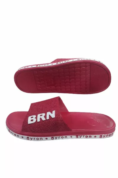 Femmes Rouge Semelle Antidérapante Mer Plage Piscine Pantoufles De Randonnée Quotidiennes