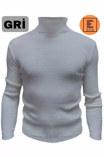 Voller Rollkragenpullover aus Strick