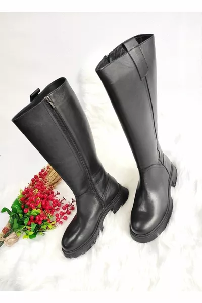 Stivali da donna in vera pelle