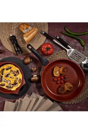 Flora Granit Döküm Sahan Tava - 2 Parça