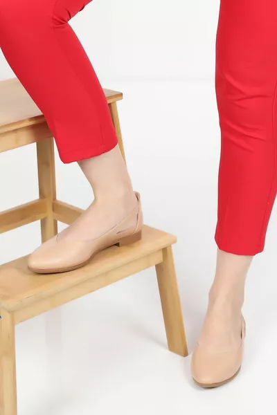 أحذية مسطحة الجانب المفتوح شقق الباليه