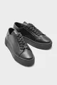 Schwarze Damen-Sneakers aus Leder