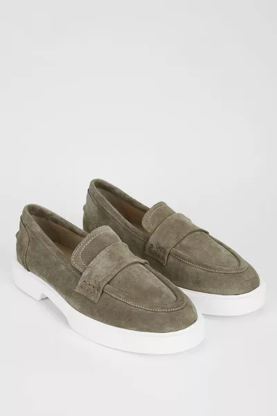 Mocassins en cuir véritable pour femmes   Bn Ayk /