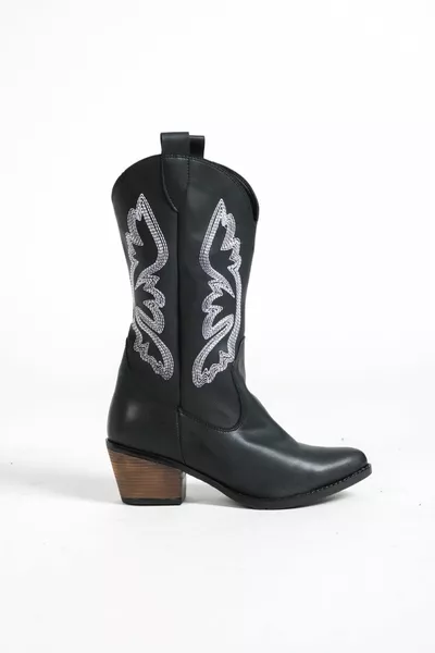 Вышитые черные ковбойские сапоги в стиле вестерн Pendleton