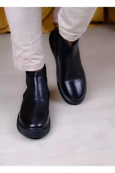 Hakiki Deri, Spor Tarz Ortopedich Erkek Bot