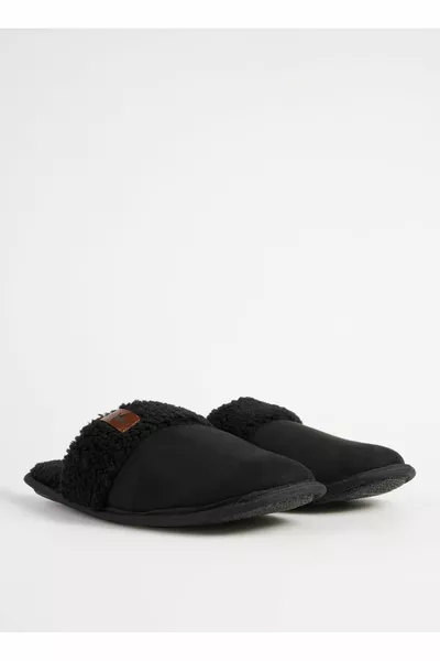 Chaussons d’intérieur pour homme noirs DROGO