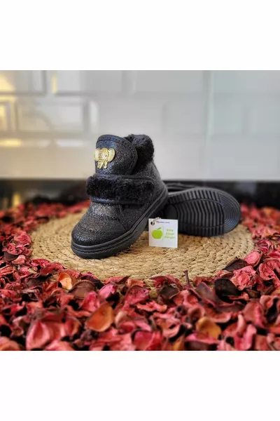 Woolen Inside Waterproof Velcro Orthopedic Anatomical Baby Kids Winter Boots Shoes