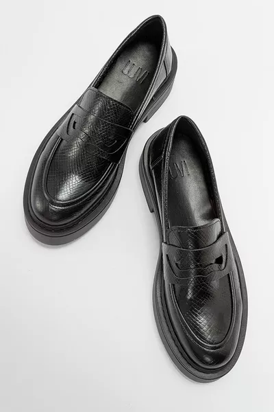 NONTE Mocassins Femme Noir à Motifs