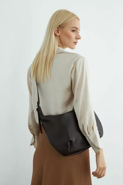 Borsa a tracolla e tracolla lunga da donna Bitter Coffee