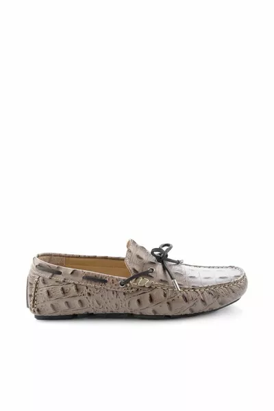 Mink Croco Herren Loafer Schuhe aus echtem Leder 