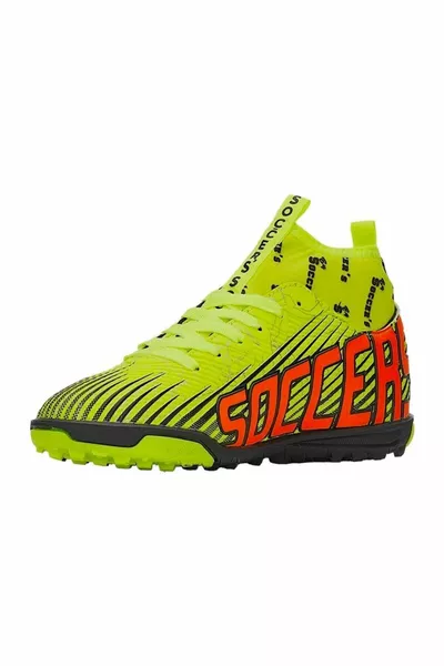 Scarpe da calcio Astroturf con calzini GIALLO - ARANCIONE