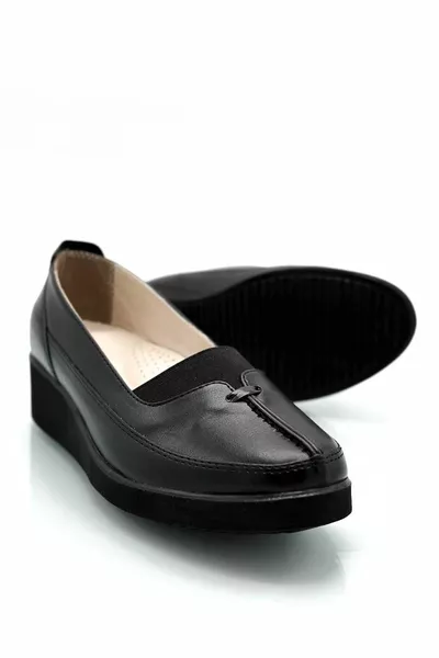  Передняя эластичная анатомическая кожаная стелька Konfort женская материнская обувь черный