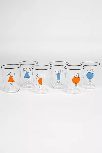 Pozi 6-teiliges Wasserglas-Set  cc