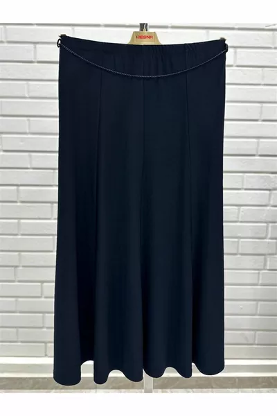 Elasticated Waist Plus Size Mom Skirt - Sendy Fabric