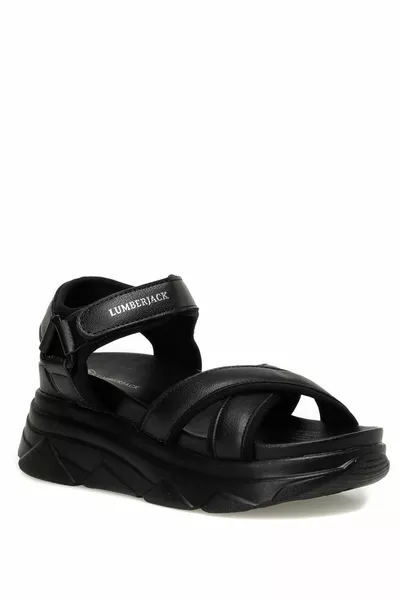 Gritty 3fx zwarte sportsandalen voor dames
