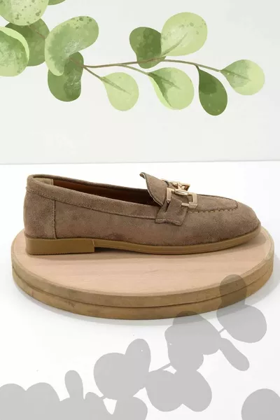 Mink Suede Women's Loafer Shoes 
