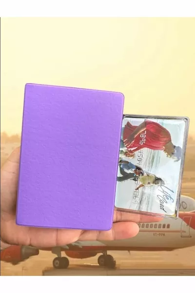 Контейнер для паспорта Minnie Purple Vinlex, совместимый с паспортами всех стран