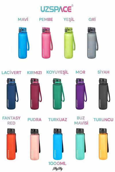 Grande taille cm ml 1 litre bouteille d’eau bpa pas de fuite d’odeur 