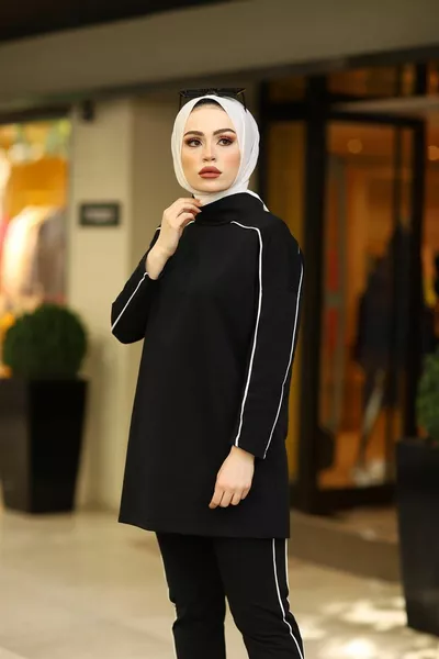 -1 Костюм Fine Welt - черный