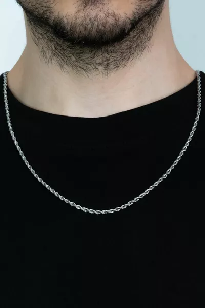 Мъжко колие със стоманена верижка Twist Rope k