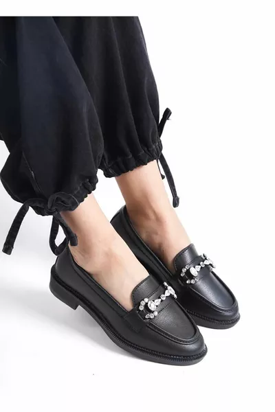 حذاء كاجوال STONE Laofer BLACK للنساء