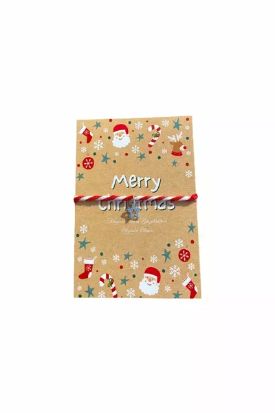 Capodanno Capodanno Bracciale Martenichka con cartolina di Natale