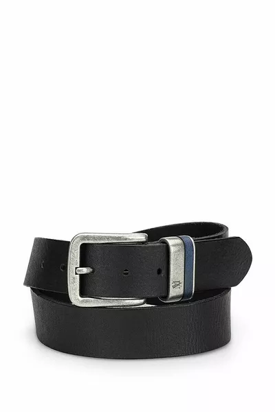 Black Leather Belt 