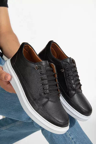 Hommes Casual Lightweight Poly Stitched Sole Walking Guaranteed Sneakers