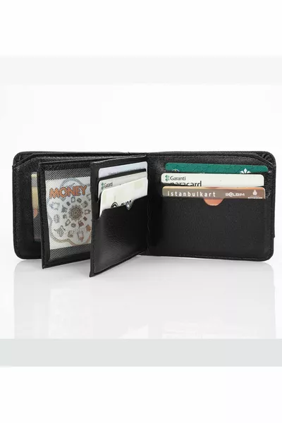 محفظة روبي جلد أسود للرجال