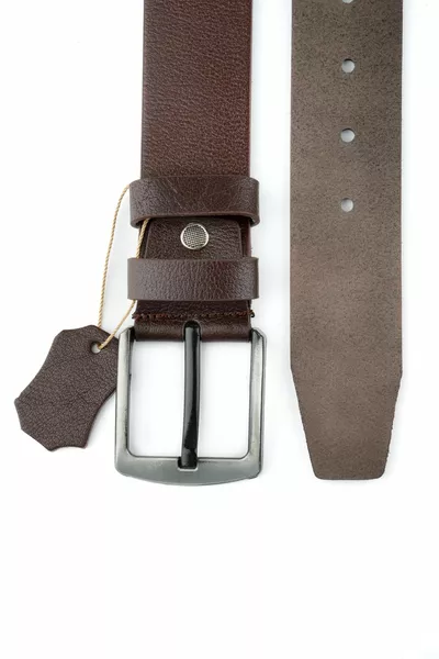 Men's Genuine Buffalo Leather Denim Linen Sport Belt