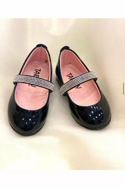 شقق باليه للفتيات مع تطريز حجري