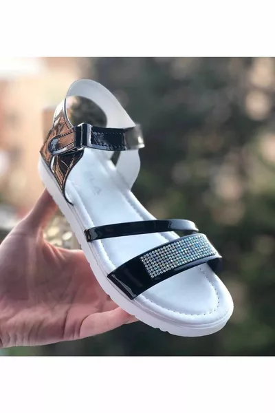 صنادل للبنات صنادل حجرية (خفيفة الوزن) صنادل نعل ناعمة