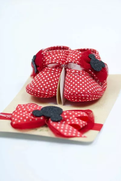 0-3 أشهر حديثي الولادة منقط ميكي بيبي باندانا الجوارب مجموعة