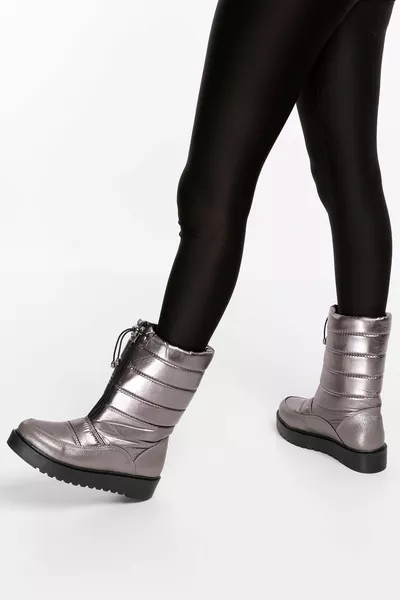 Women's Anorak Waterproof Fur Snow Boots Fnd. - 