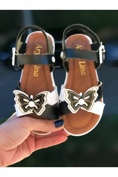 الفتيات فراشة الرقم مشبك الصنادل