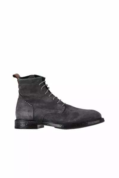 Gri Yeşil Süet Erkek Bot 