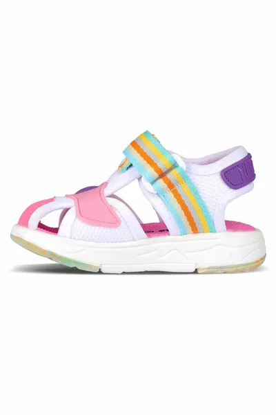 Sandali Flow II con suola leggera in velcro da ragazza .H.