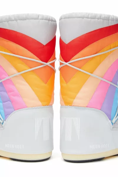 Moon Boat Damen Schneestiefel Regenbogen