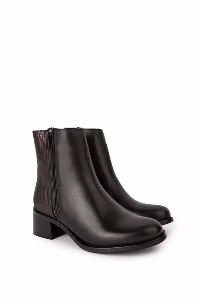 Женские натуральная кожа на коротком каблуке стильные сапоги ell.