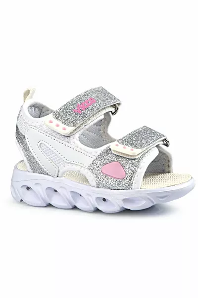 Vicco Roy Sandales orthopédiques éclairées pour enfants BLANC