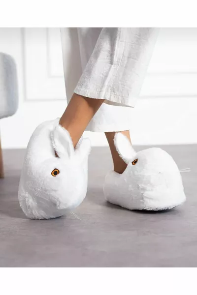 Gevulde binnenlandse panduf voor vrouwen met konijn