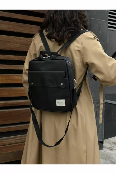 Черный рюкзак и сумка с рукавами Scooby Black