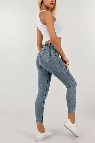 Pena Blue Snow Wash Skinny Jean Дамски панталони от ликра