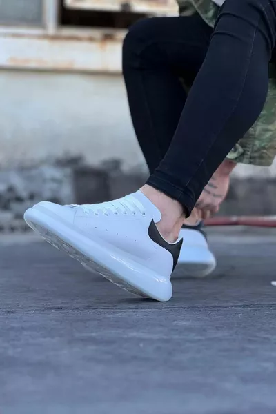 Wagoon  Wit Zwart Heren Casual Schoenen