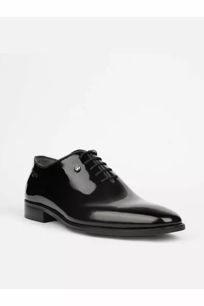 Schwarze Öffnung Inside Out Leder Herren Classic Schuhe Schuh 