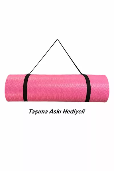 Pink Purple Pilates Mat & Yoga Mat Camping Mat With Carrying Strap Non Slip Surface Durable Double Sided
